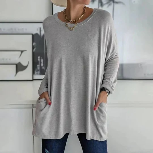 Nataly - Elegante Oversized Tuniek met Zakken