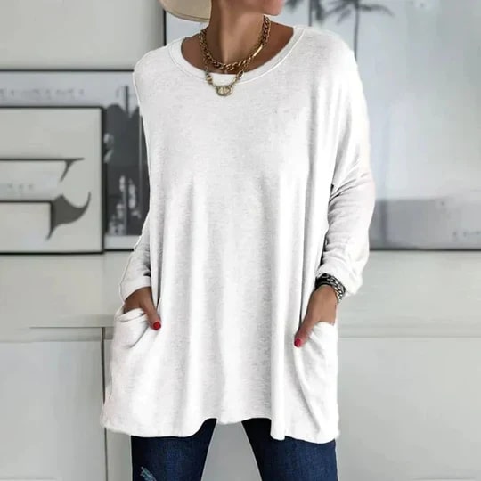 Nataly - Elegante Oversized Tuniek met Zakken