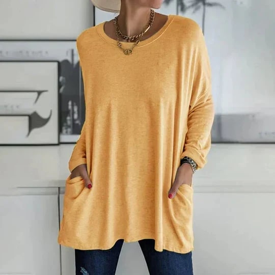 Nataly - Elegante Oversized Tuniek met Zakken