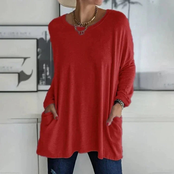 Nataly - Elegante Oversized Tuniek met Zakken