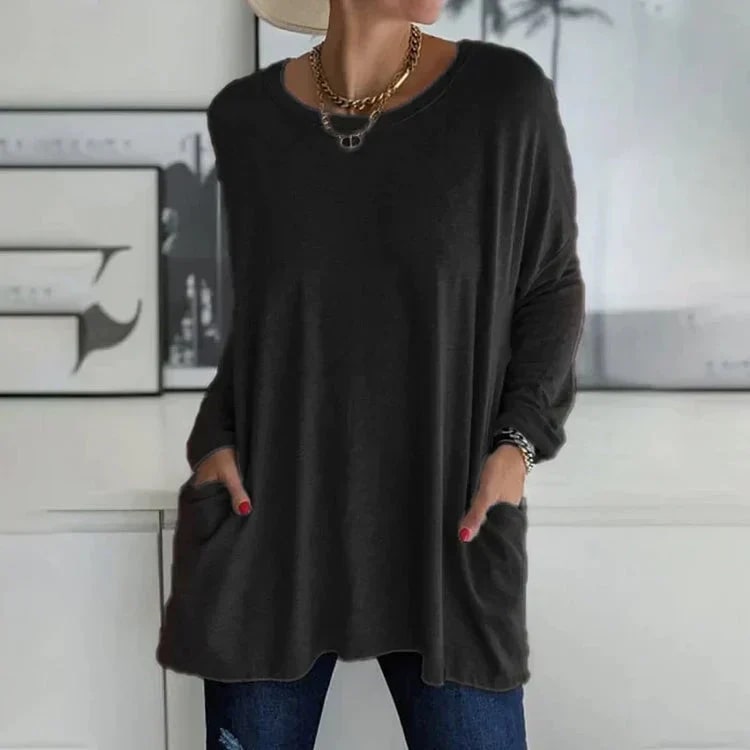 Nataly - Elegante Oversized Tuniek met Zakken