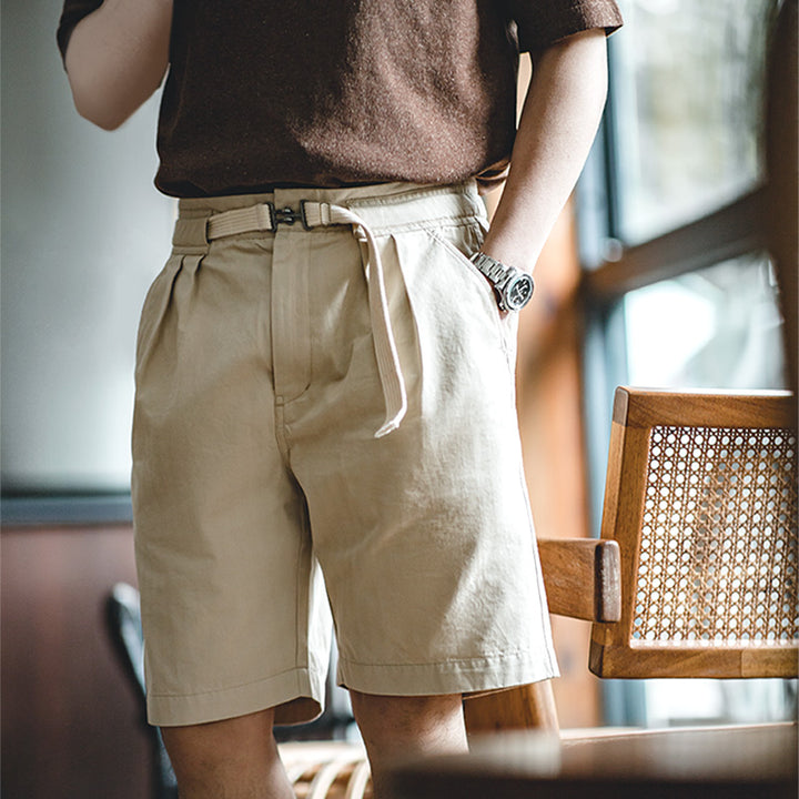 Nathan | Stijlvolle Casual Shorts Met Gesp Voor Heren