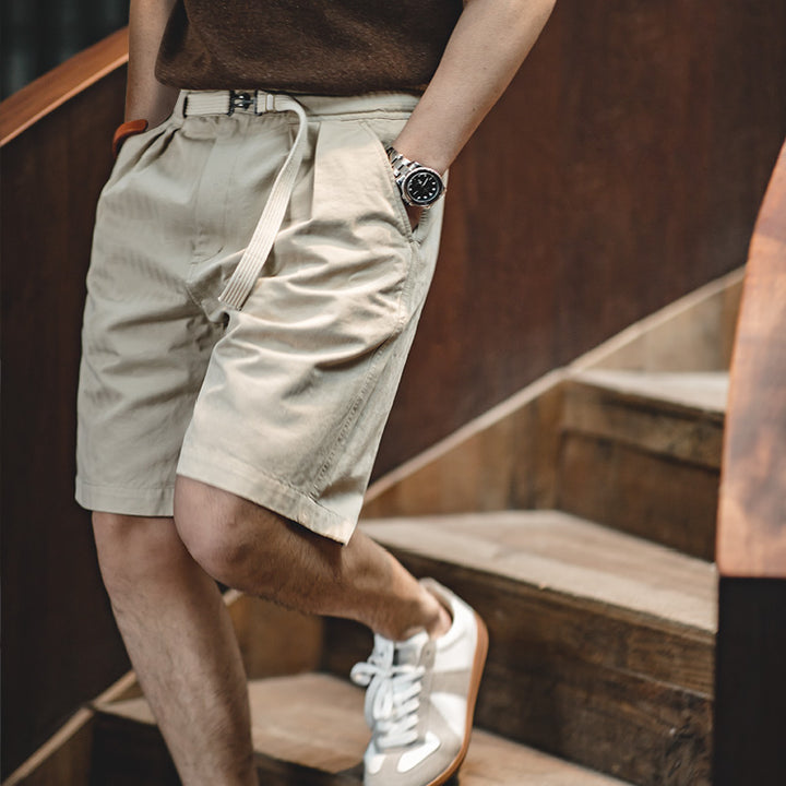 Nathan | Stijlvolle Casual Shorts Met Gesp Voor Heren
