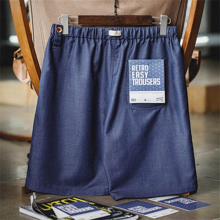 Nico | Retro Denim Shorts Met Elastische Taille