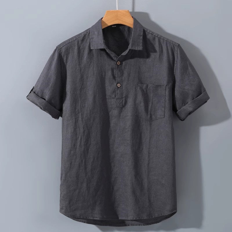 Heren Poloshirt – Relaxed Fit – Ademend – Korte Mouw – Borstzak – Casual Look
