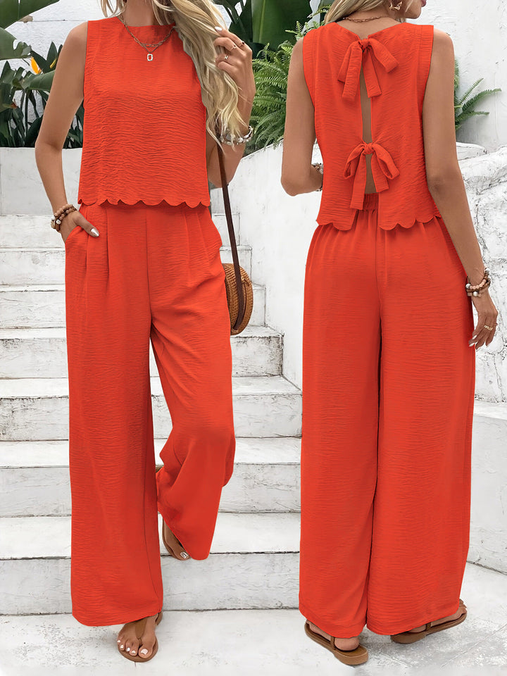 Dames Set Top en Broek – Ademend Weefsel – Wijde Pijp – Relaxte Pasvorm