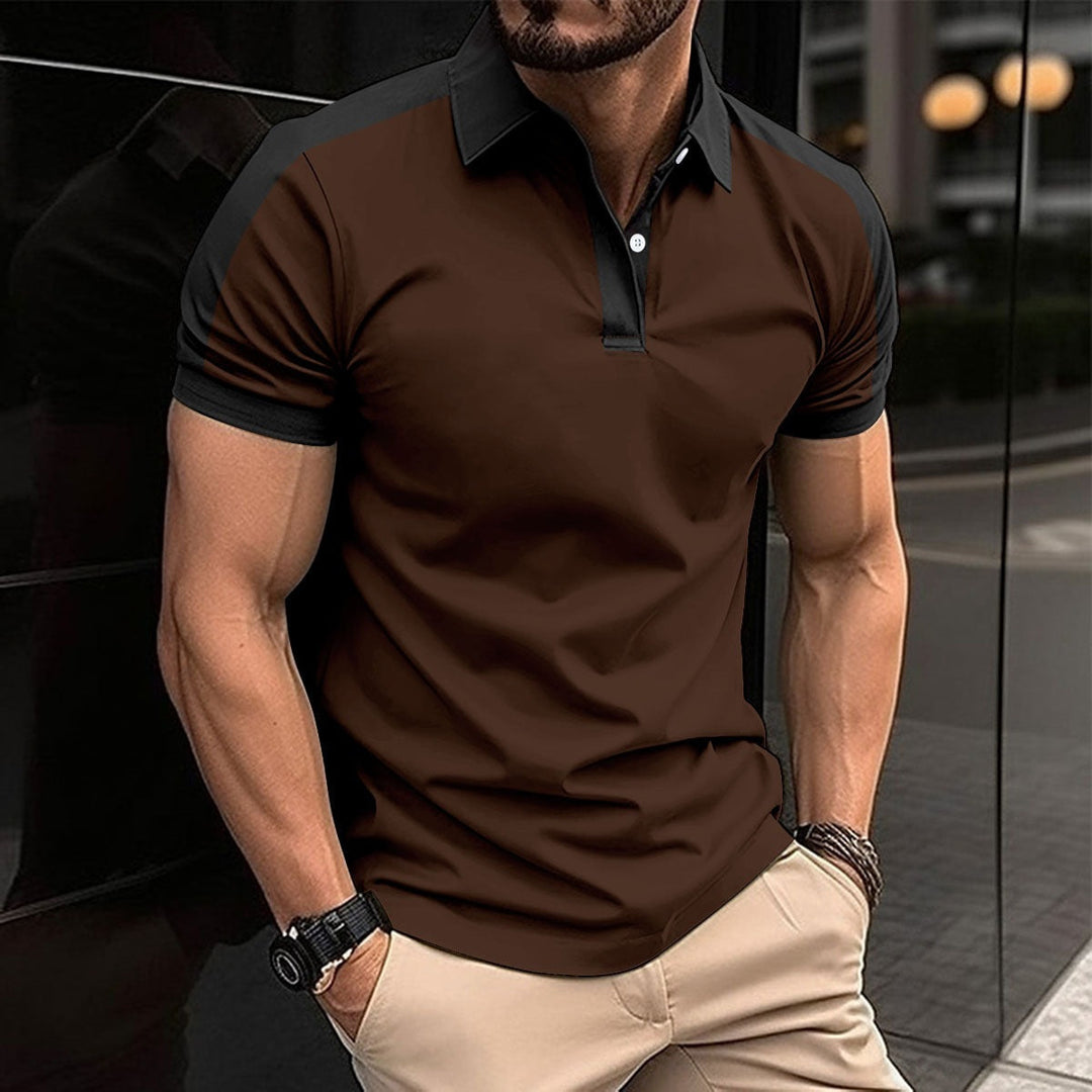 Heren Polo – Slim Fit – Natuurlijk Materiaal – Korte Mouw – Contrastdetails