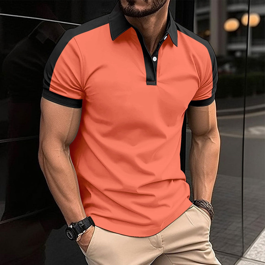 Heren Polo – Slim Fit – Natuurlijk Materiaal – Korte Mouw – Contrastdetails
