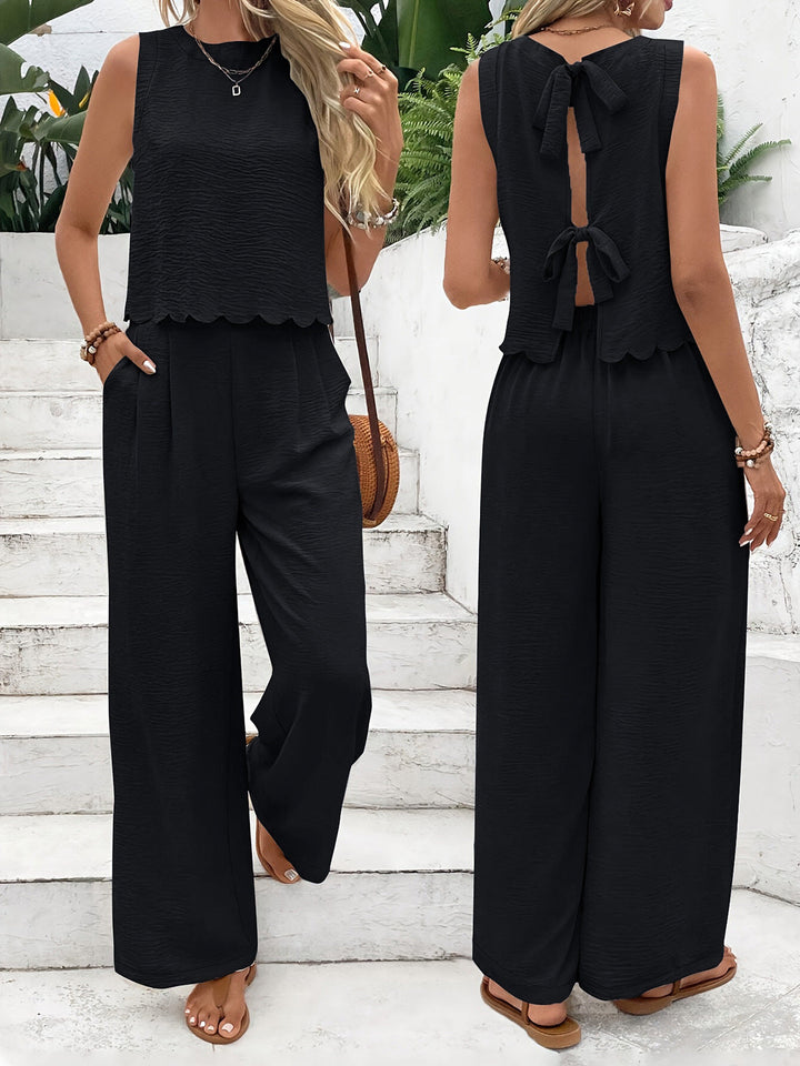 Dames Set Top en Broek – Ademend Weefsel – Wijde Pijp – Relaxte Pasvorm