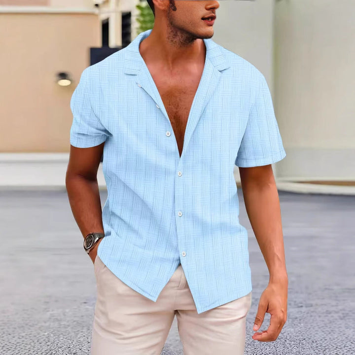 Heren Overhemd Korte Mouw – Classic Fit – Ademend – Casual Knoopsluiting