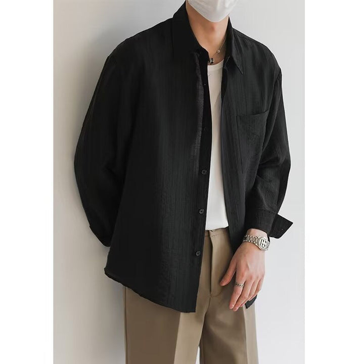 Heren Overhemd Lange Mouw – Relaxed Fit – Ademend – Casual Knoopsluiting
