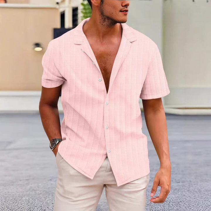 Heren Overhemd Korte Mouw – Classic Fit – Ademend – Casual Knoopsluiting