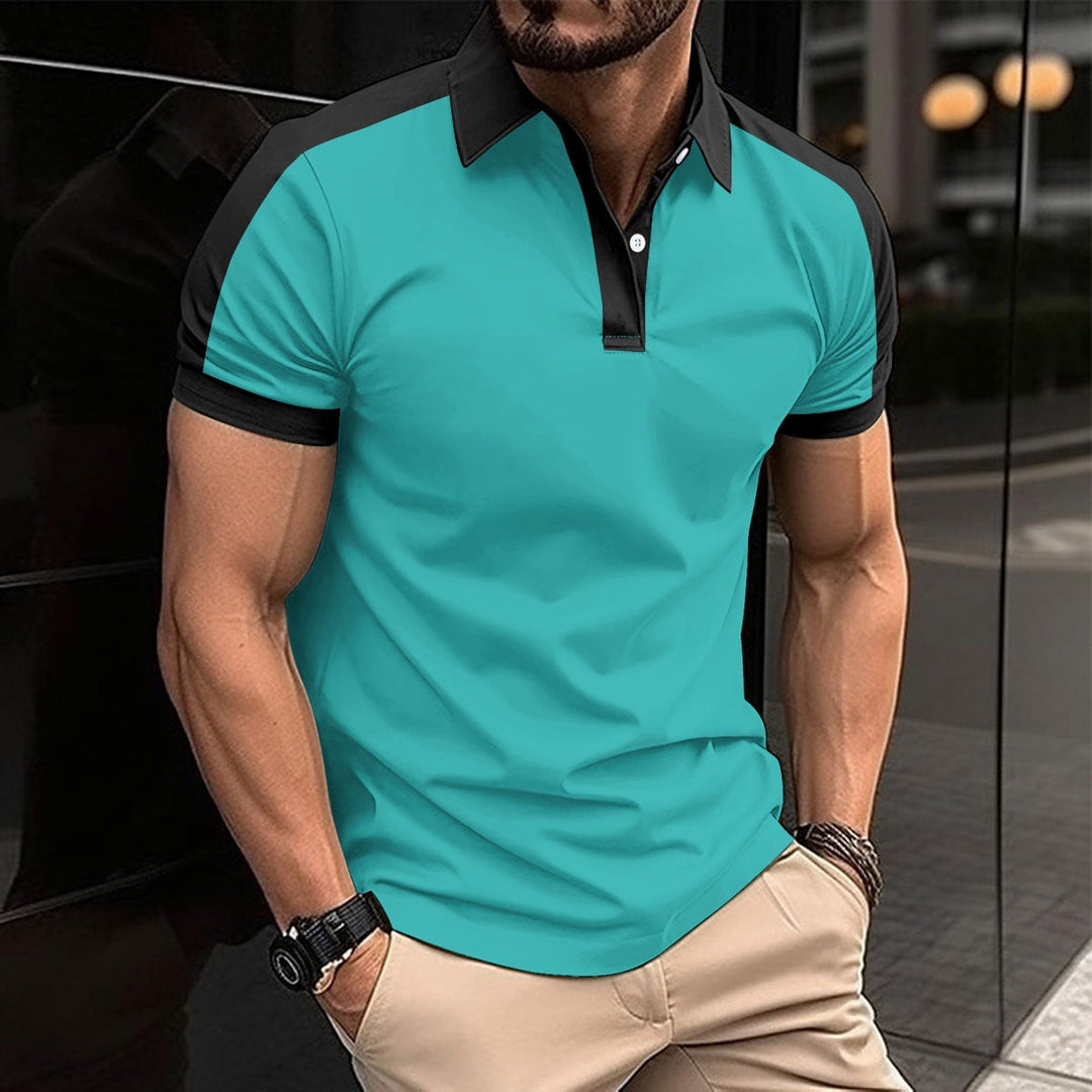 Heren Polo – Slim Fit – Natuurlijk Materiaal – Korte Mouw – Contrastdetails