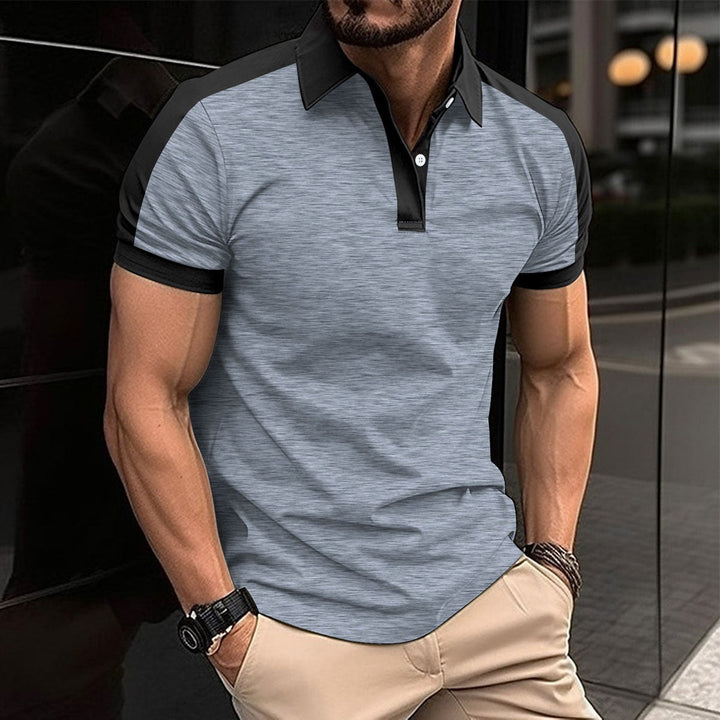 Heren Polo – Slim Fit – Natuurlijk Materiaal – Korte Mouw – Contrastdetails