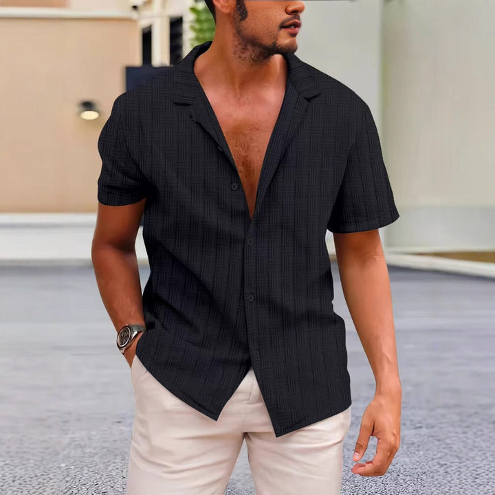 Heren Overhemd Korte Mouw – Classic Fit – Ademend – Casual Knoopsluiting