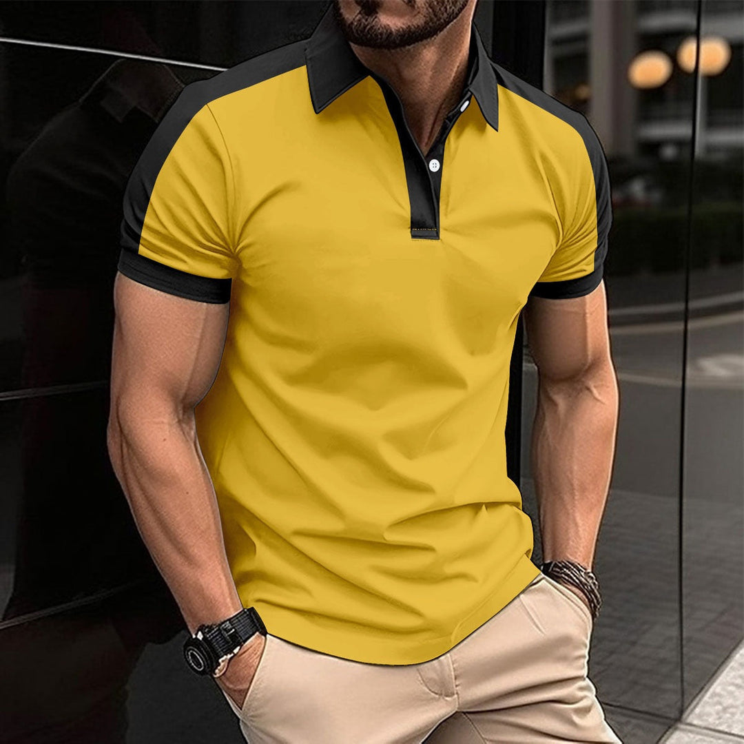 Heren Polo – Slim Fit – Natuurlijk Materiaal – Korte Mouw – Contrastdetails