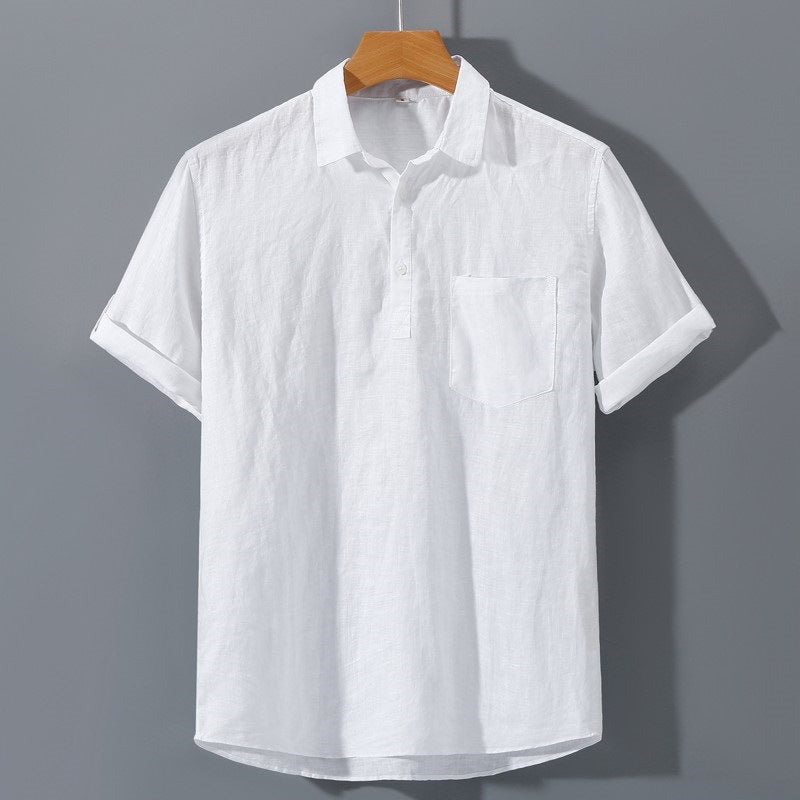 Heren Poloshirt – Relaxed Fit – Ademend – Korte Mouw – Borstzak – Casual Look