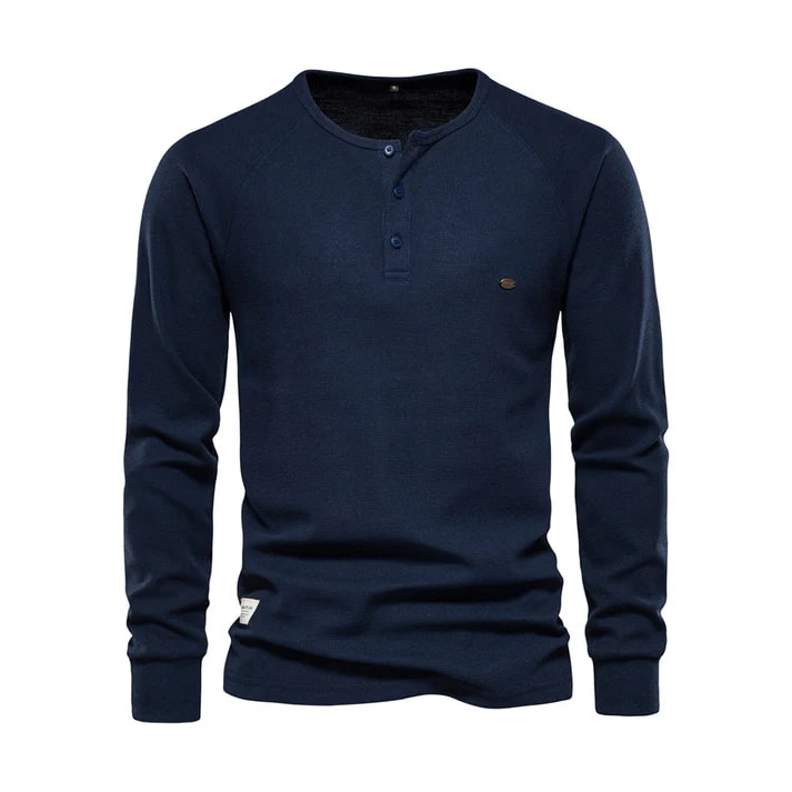 Olivier -  Klassieke Henley Trui voor Heren