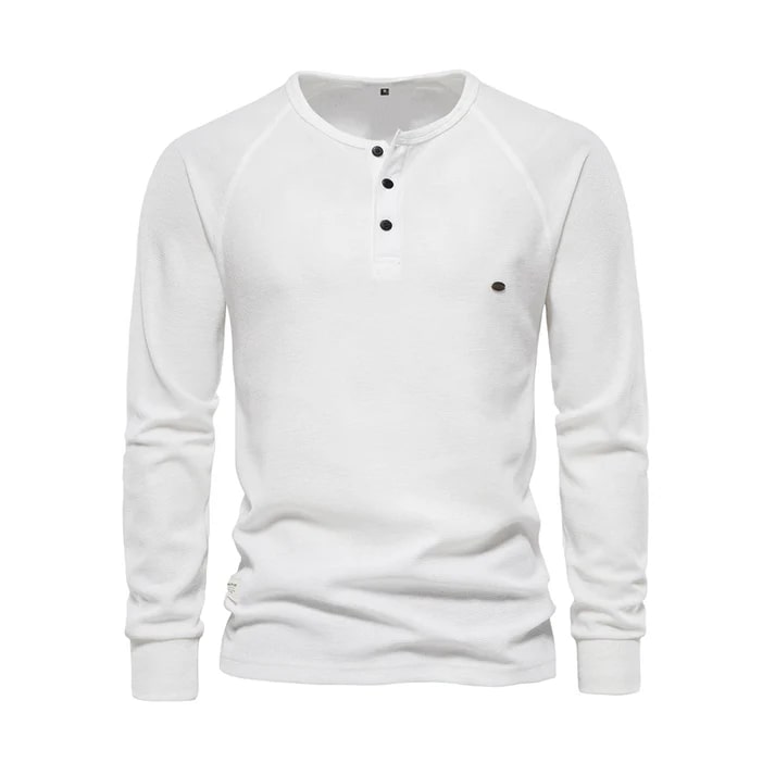 Olivier -  Klassieke Henley Trui voor Heren