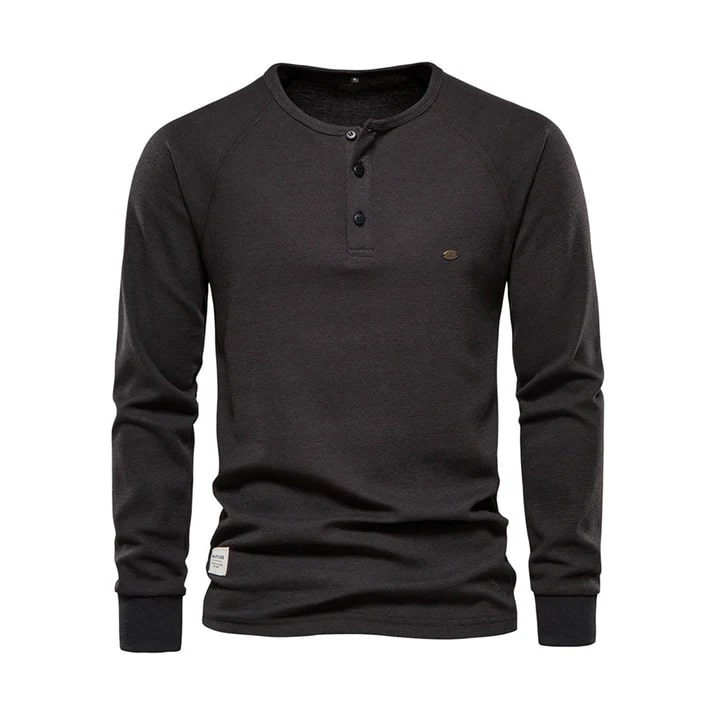 Olivier -  Klassieke Henley Trui voor Heren