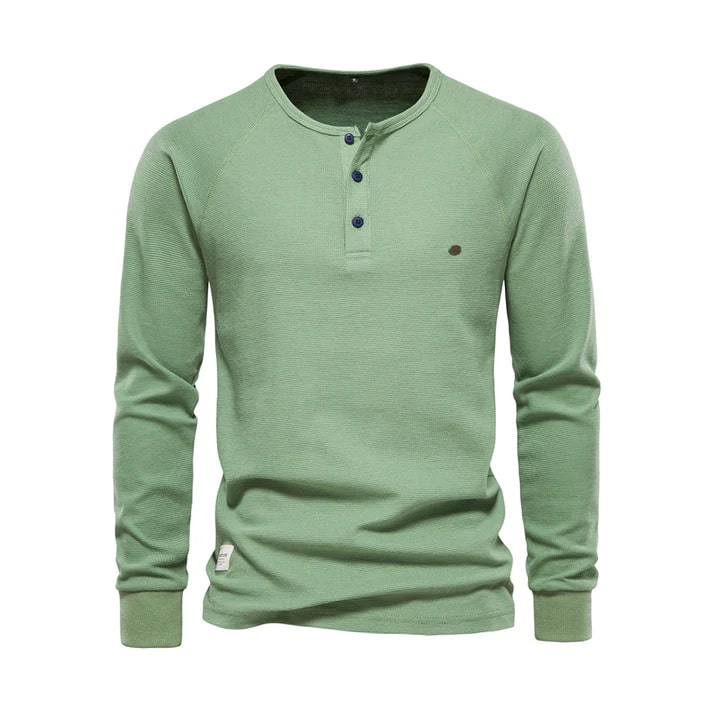 Olivier -  Klassieke Henley Trui voor Heren