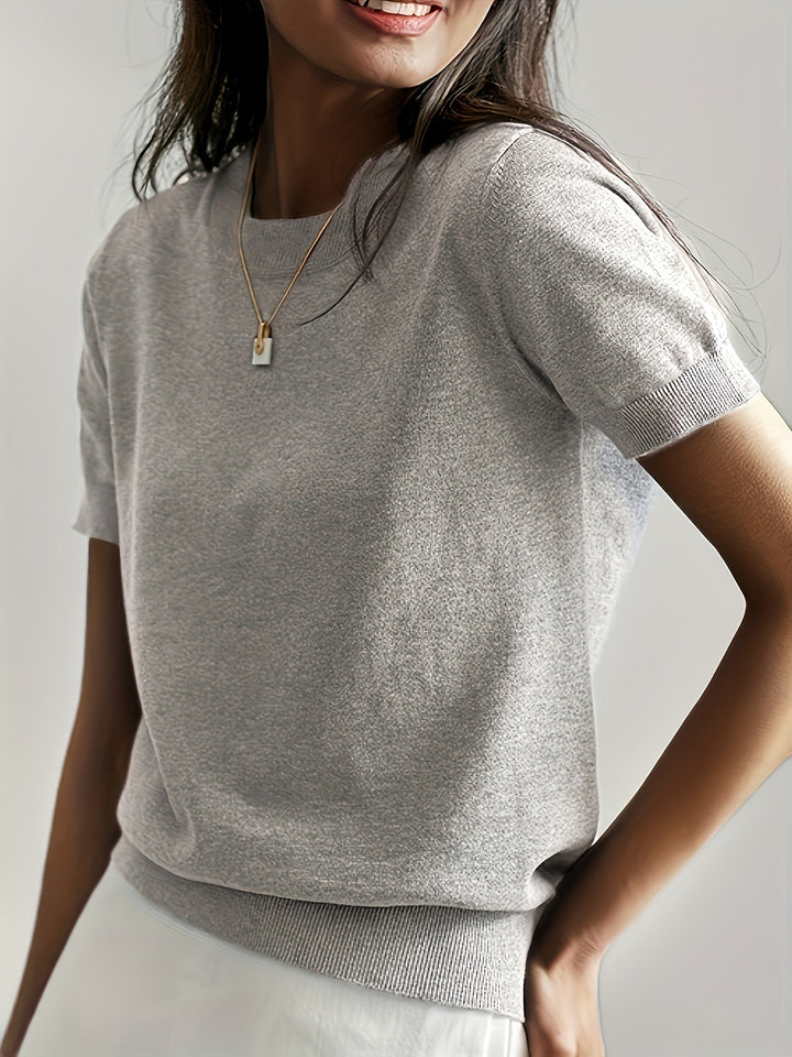 Queenie | Stijlvolle Gebreide T-shirt voor Dames