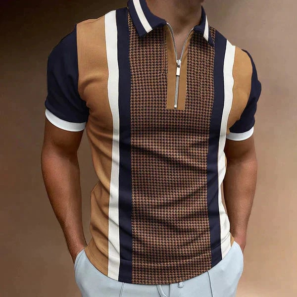 Quinten - Stijlvolle Polo met Moderne Print