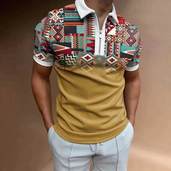 Quinten - Stijlvolle Polo met Moderne Print