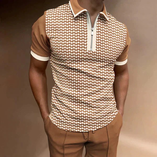 Quinten - Stijlvolle Polo met Moderne Print