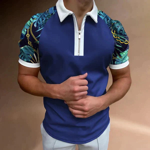 Quinten - Stijlvolle Polo met Moderne Print