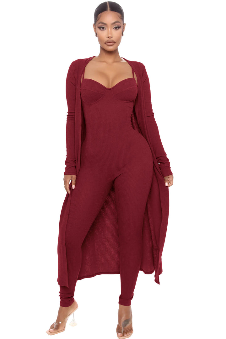 Remy | Elegante Tweedelige Jumpsuit met Lange Jas