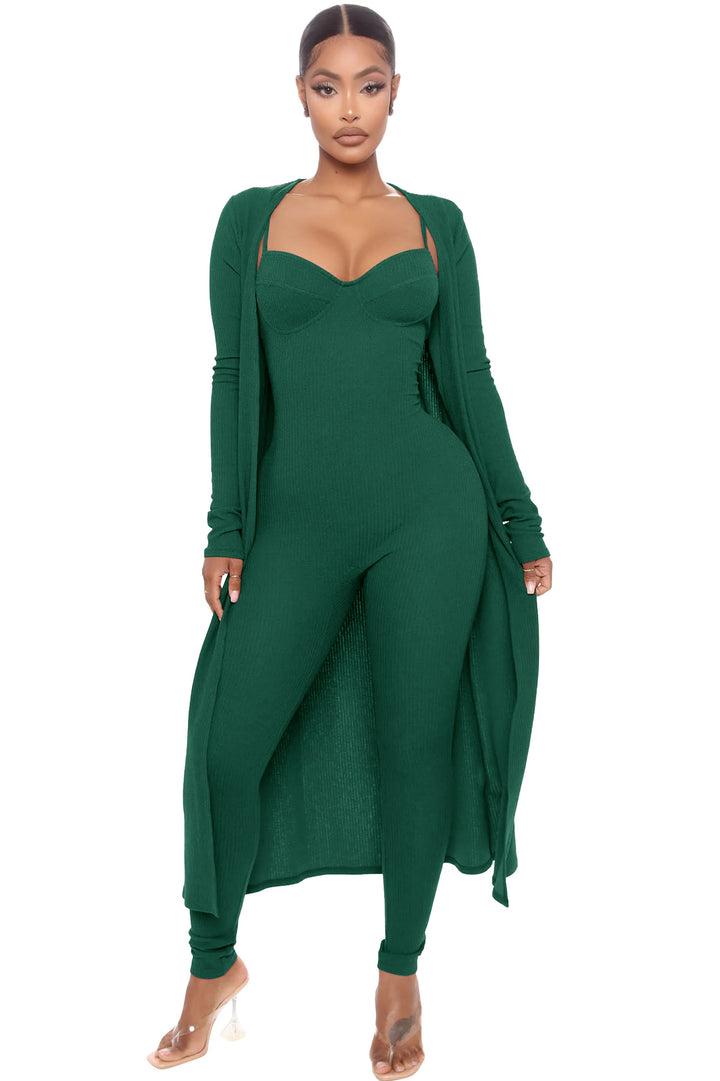 Remy | Elegante Tweedelige Jumpsuit met Lange Jas