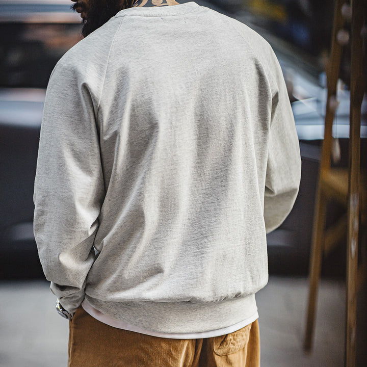 Richard | Vintage Baseball Sweatshirt met Retro Print