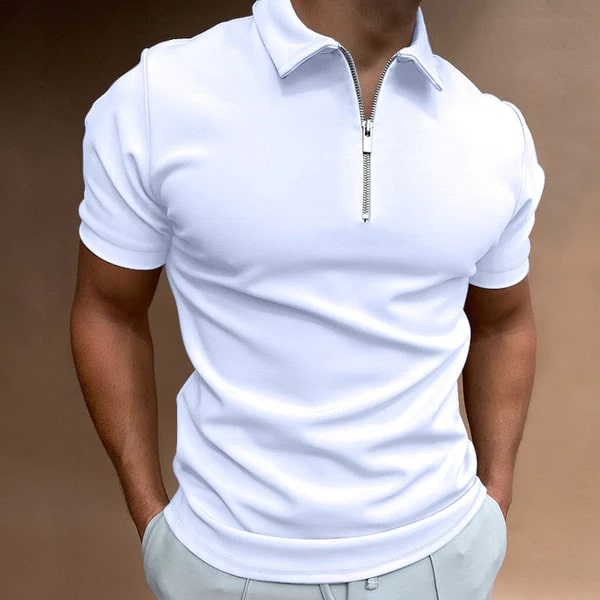 Rogier - Stijlvolle Polo met Ritsdetail