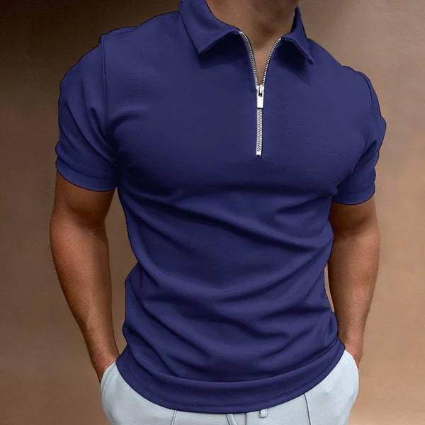 Rogier - Stijlvolle Polo met Ritsdetail