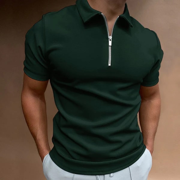 Rogier - Stijlvolle Polo met Ritsdetail