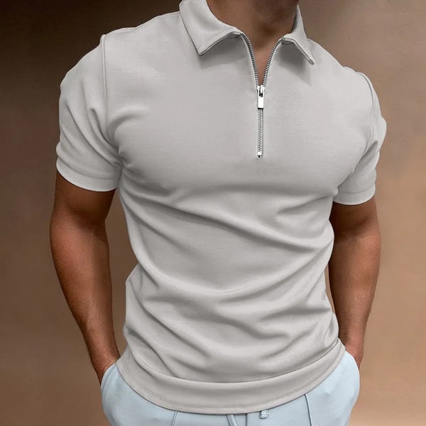Rogier - Stijlvolle Polo met Ritsdetail