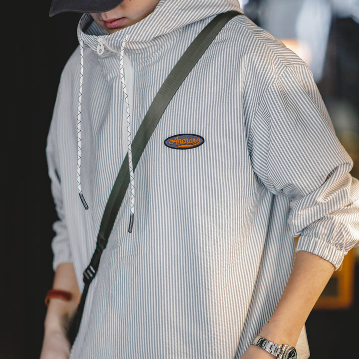 Roman | Gestreepte Hoodie Met Capuchon Voor Heren