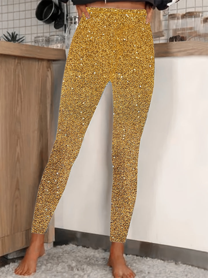 Roselyn | High-Waist Pailletten Legging - Glanzend & Comfortabel