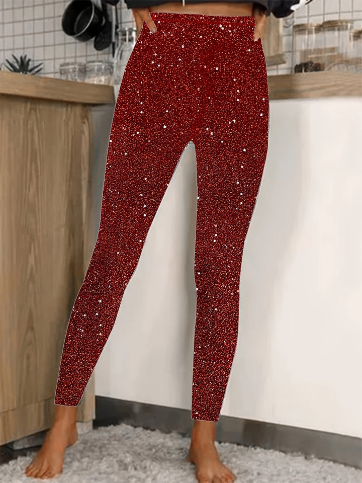 Roselyn | High-Waist Pailletten Legging - Glanzend & Comfortabel