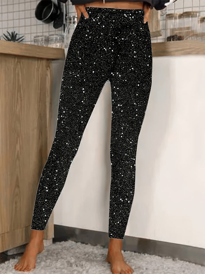 Roselyn | High-Waist Pailletten Legging - Glanzend & Comfortabel