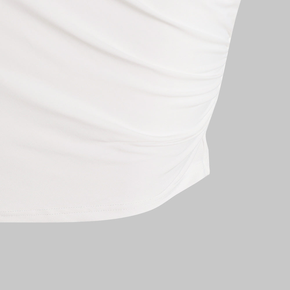 Roxanne | Elegante Eendeschouder Jurk met Ruches