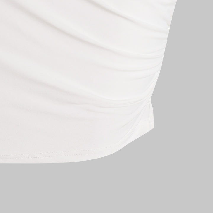 Roxanne | Elegante Eendeschouder Jurk met Ruches