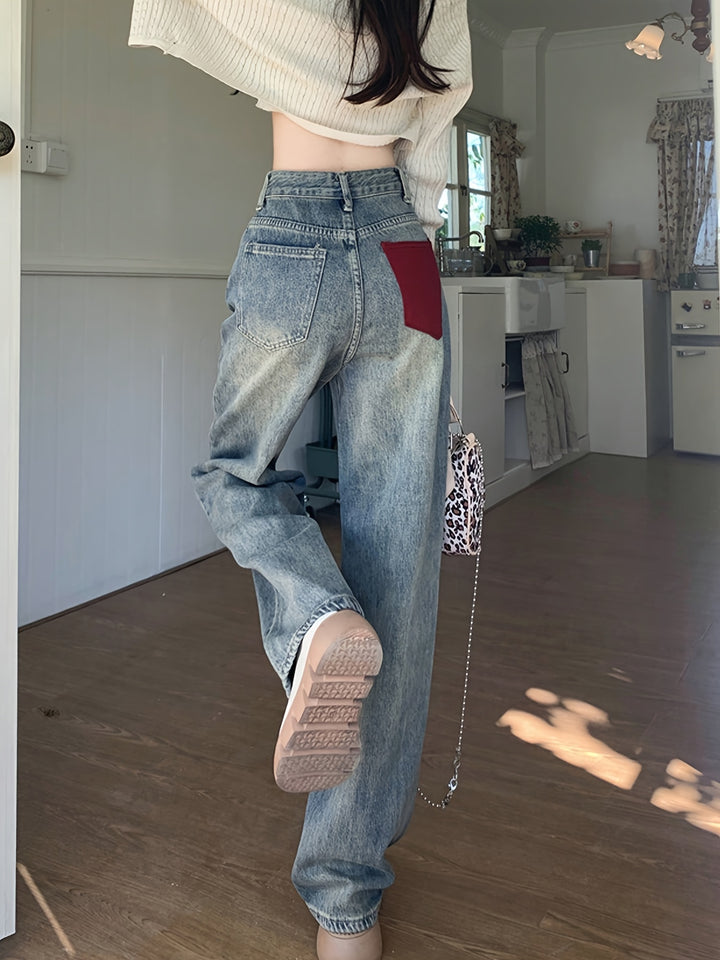 Ruby | Casual Hoge Taille Brede Jeans
