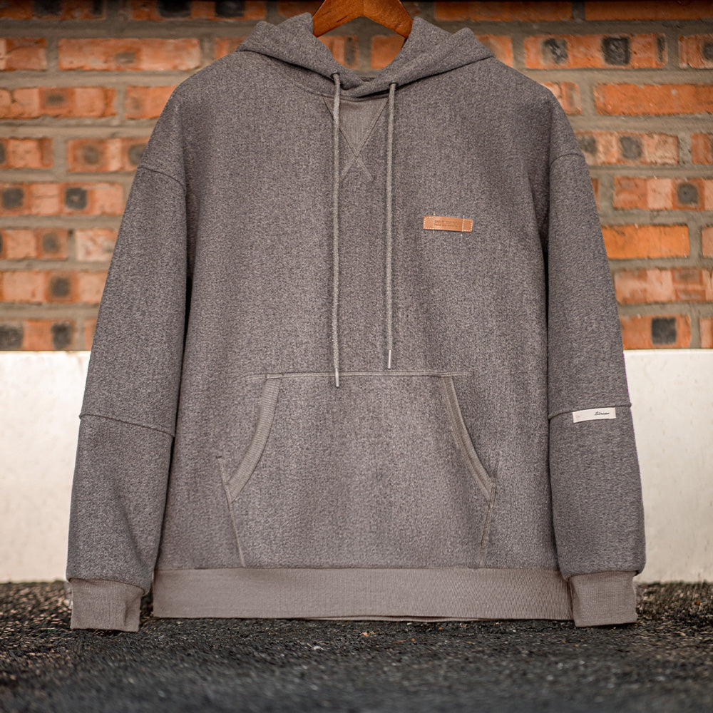 Ryder | Vintage Grijze Hoodie met Capuchon en Zak voor Heren