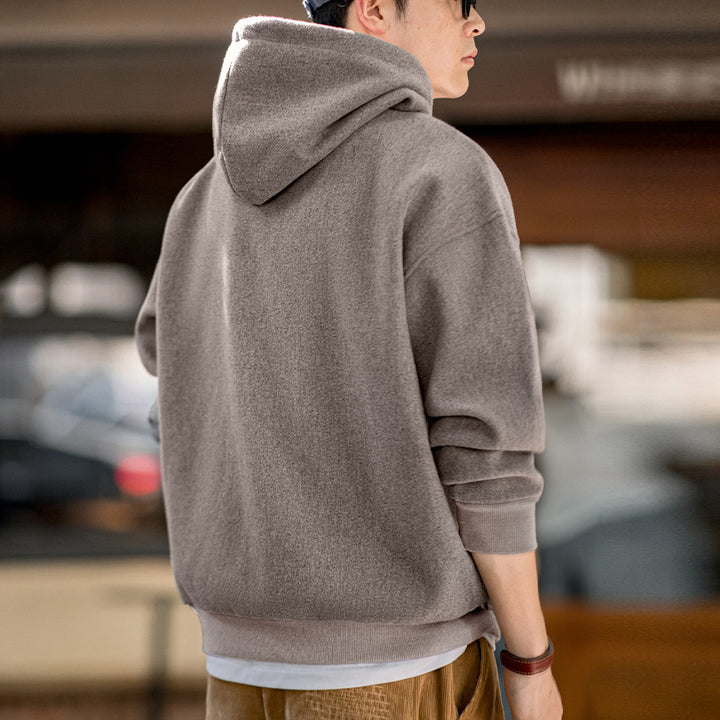 Ryder | Vintage Grijze Hoodie met Capuchon en Zak voor Heren
