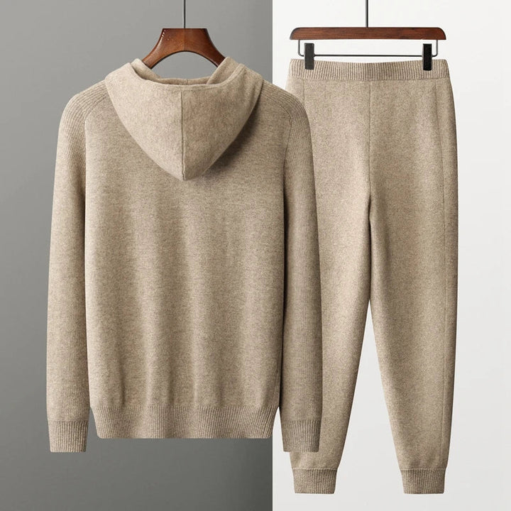 Unisex Joggingpak – Luxe Stof – Relaxed Fit – Hoodie met Rits – Cuffed Broek