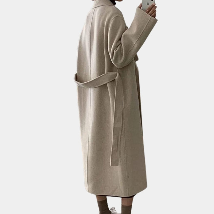 Sanne | Elegante Lange Winterjas met Dubbele Knoopsluiting