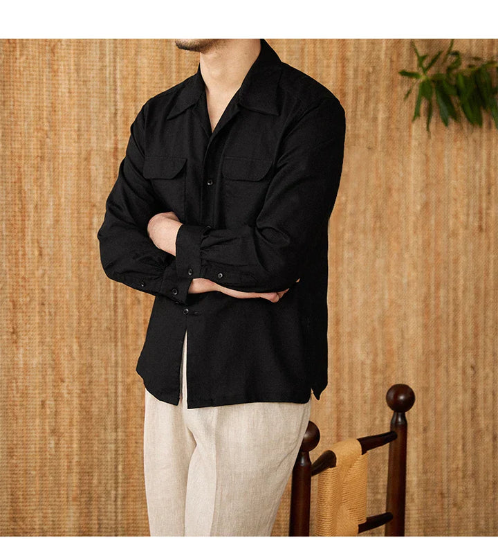 Heren Overhemd – Casual Fit – Natuurlijke Stoffen – Lange Mouwen – Knopenfront