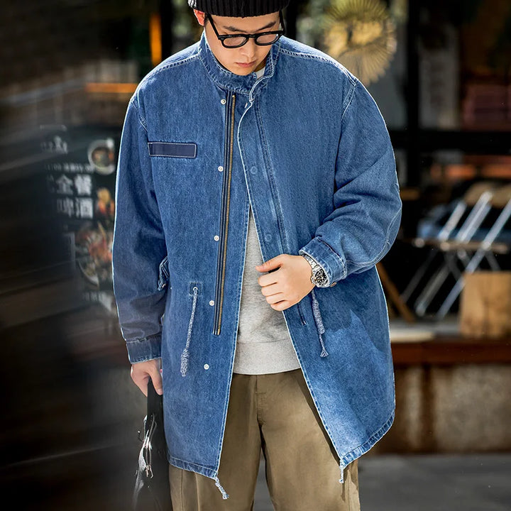 Sean | Vintage Denim Fishtail Parka voor Heren